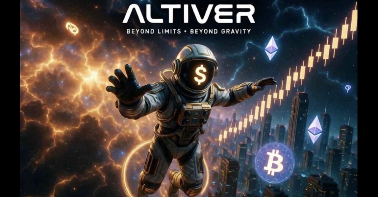 Altiver astronaut breaking through the digital atmosphere